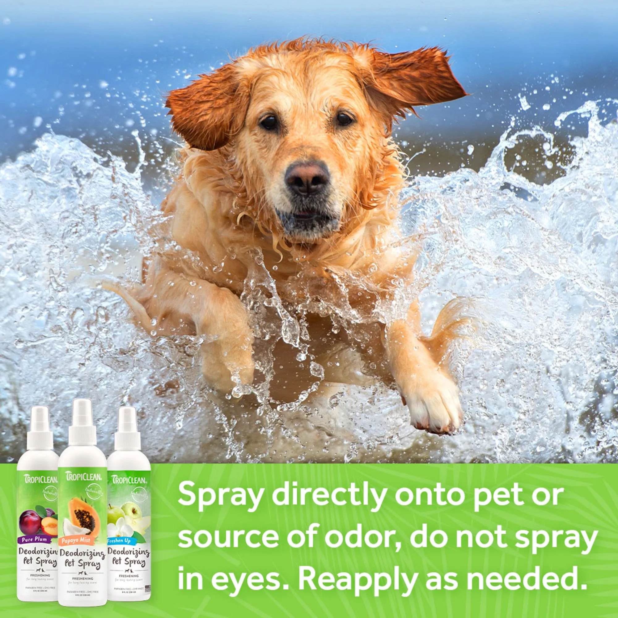 20% OFF: TropiClean Papaya Mist Deodorizing Pet Spray