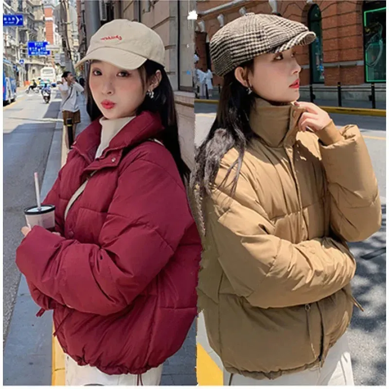 2024 Winter New Style Korean Version Down Coat Women's Petite Fashionable Jacket Bread Cotton-padded Coat Trendy