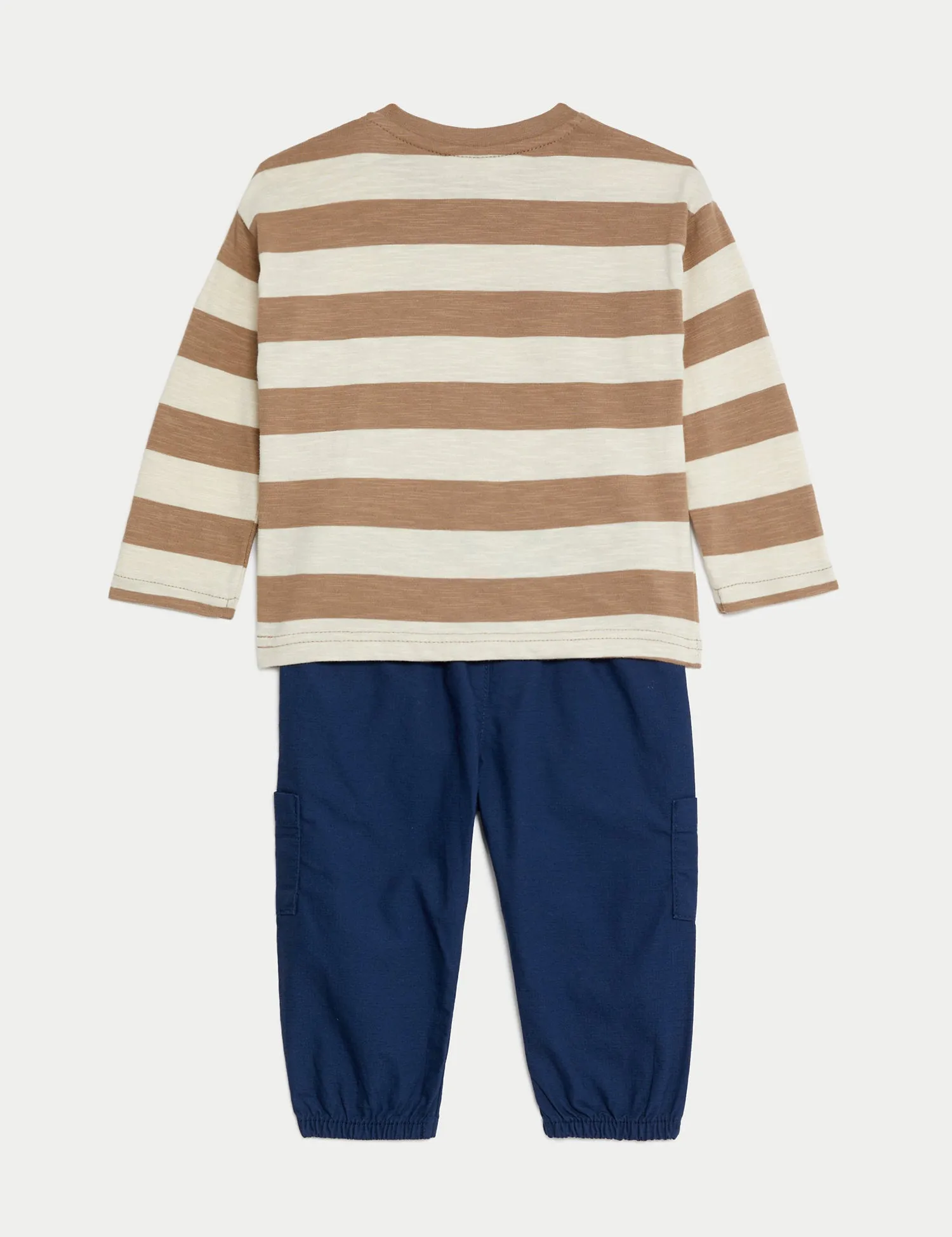 2pc Pure Cotton Striped Outfit