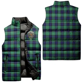 Abercrombie Tartan Sleeveless Puffer Jacket with Family Crest