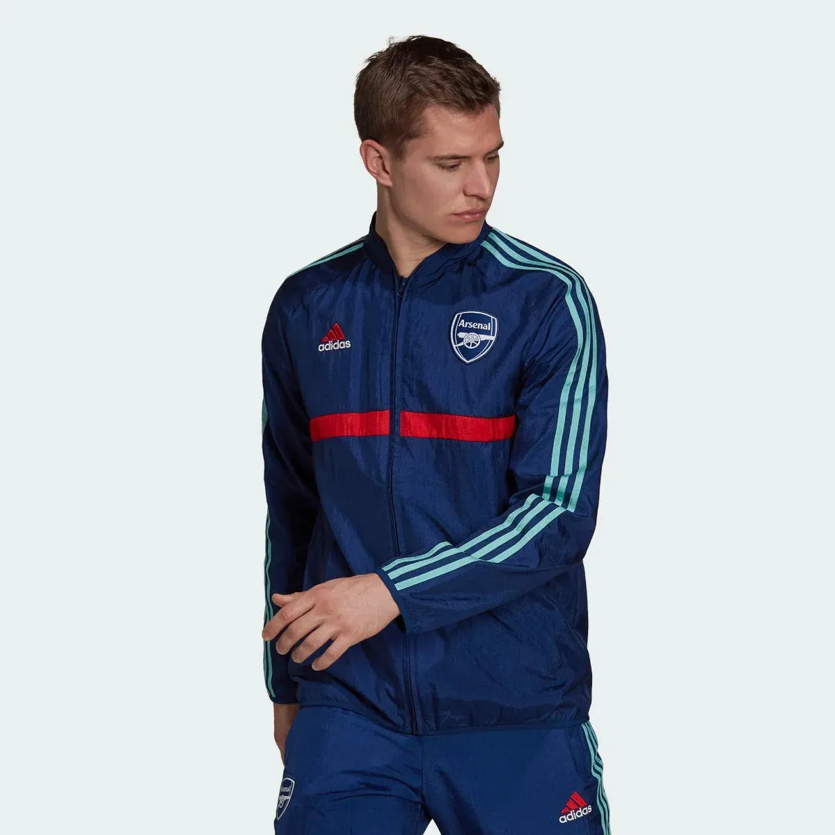 Adidas 2021-22 Arsenal Icons Woven Track Jacket - Mystery Blue