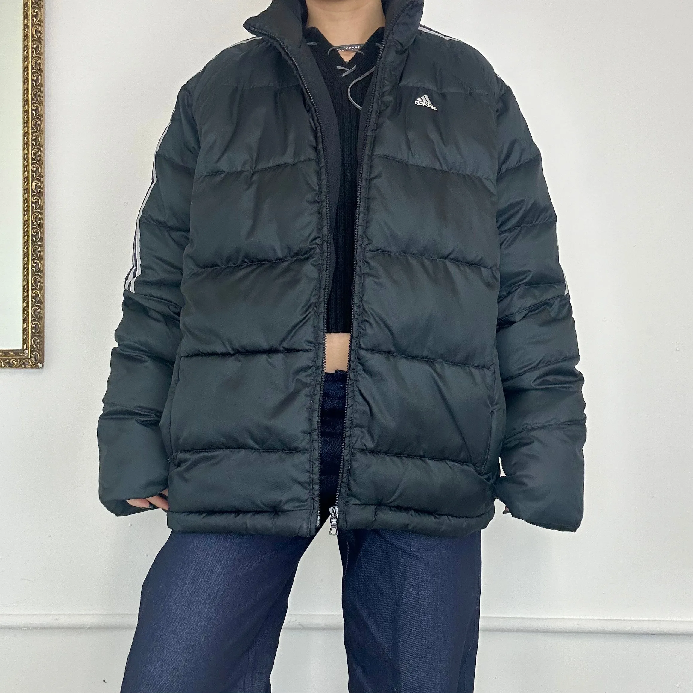 adidas black puffer jacket