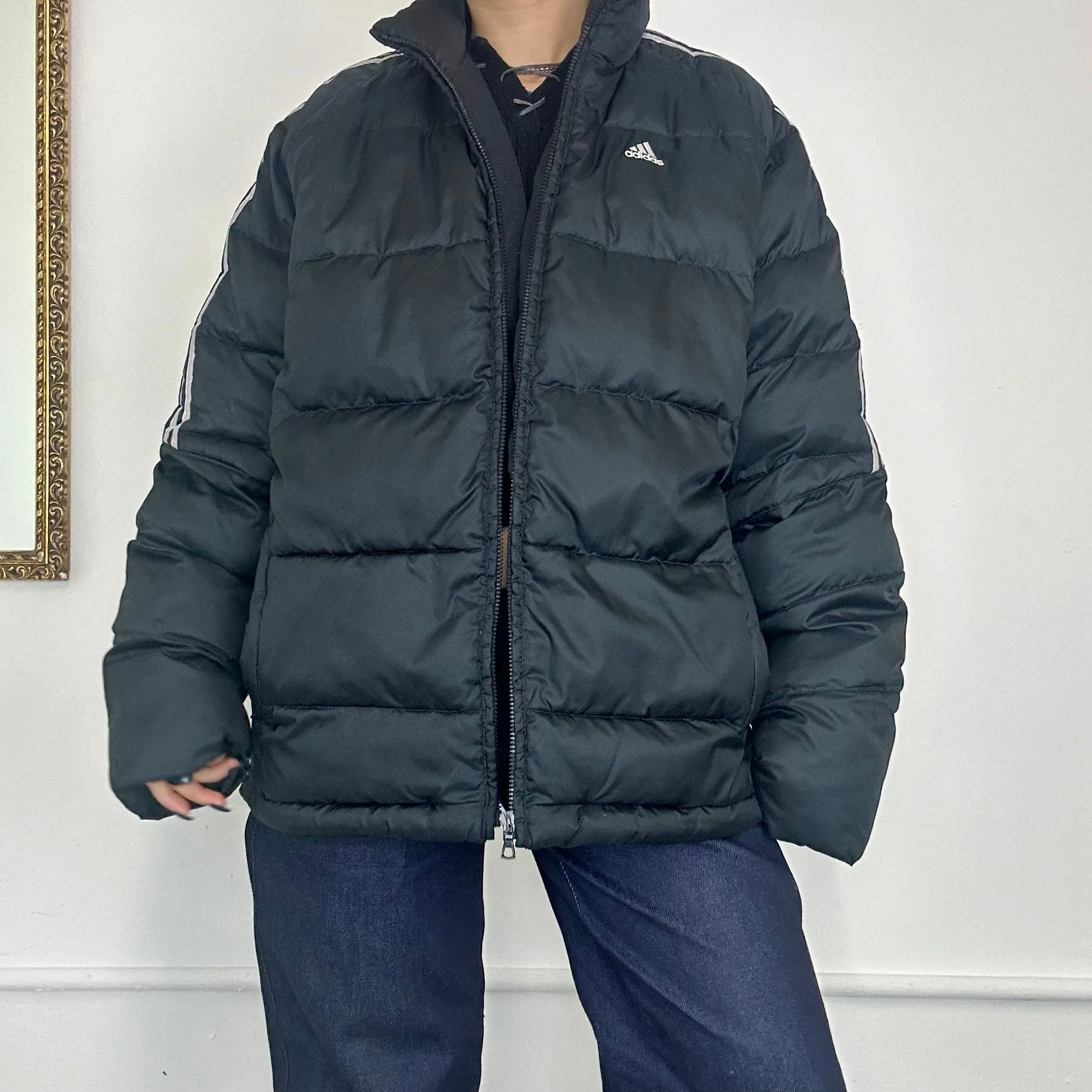 adidas black puffer jacket