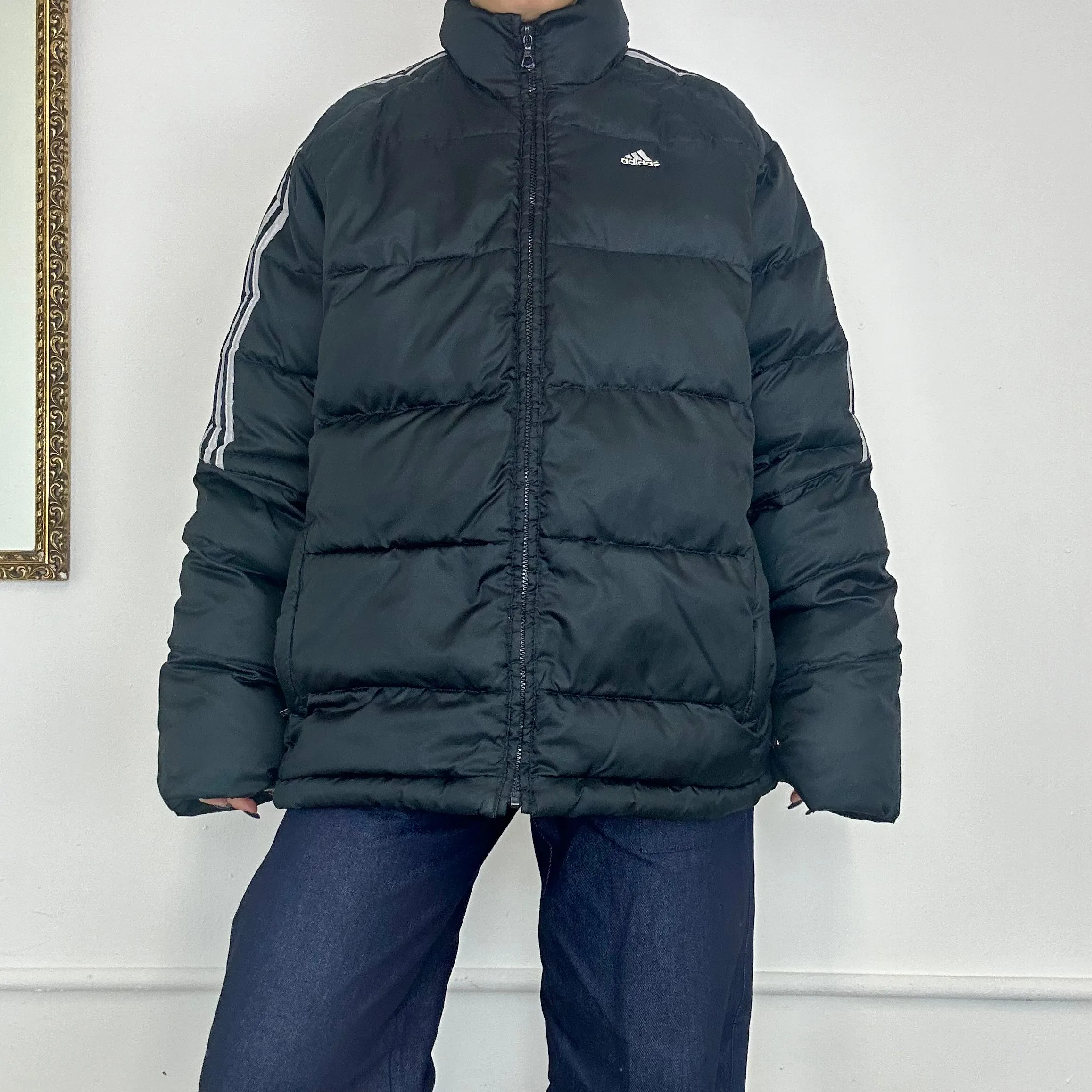 adidas black puffer jacket