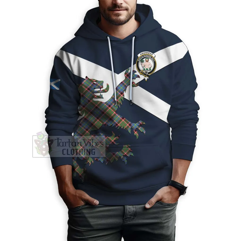 Aikenhead Tartan Lion Rampant Hoodie Proudly Display Your Heritage with Alba Gu Brath and Clan Name