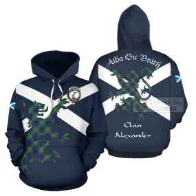 Alexander Tartan Lion Rampant Hoodie Proudly Display Your Heritage with Alba Gu Brath and Clan Name