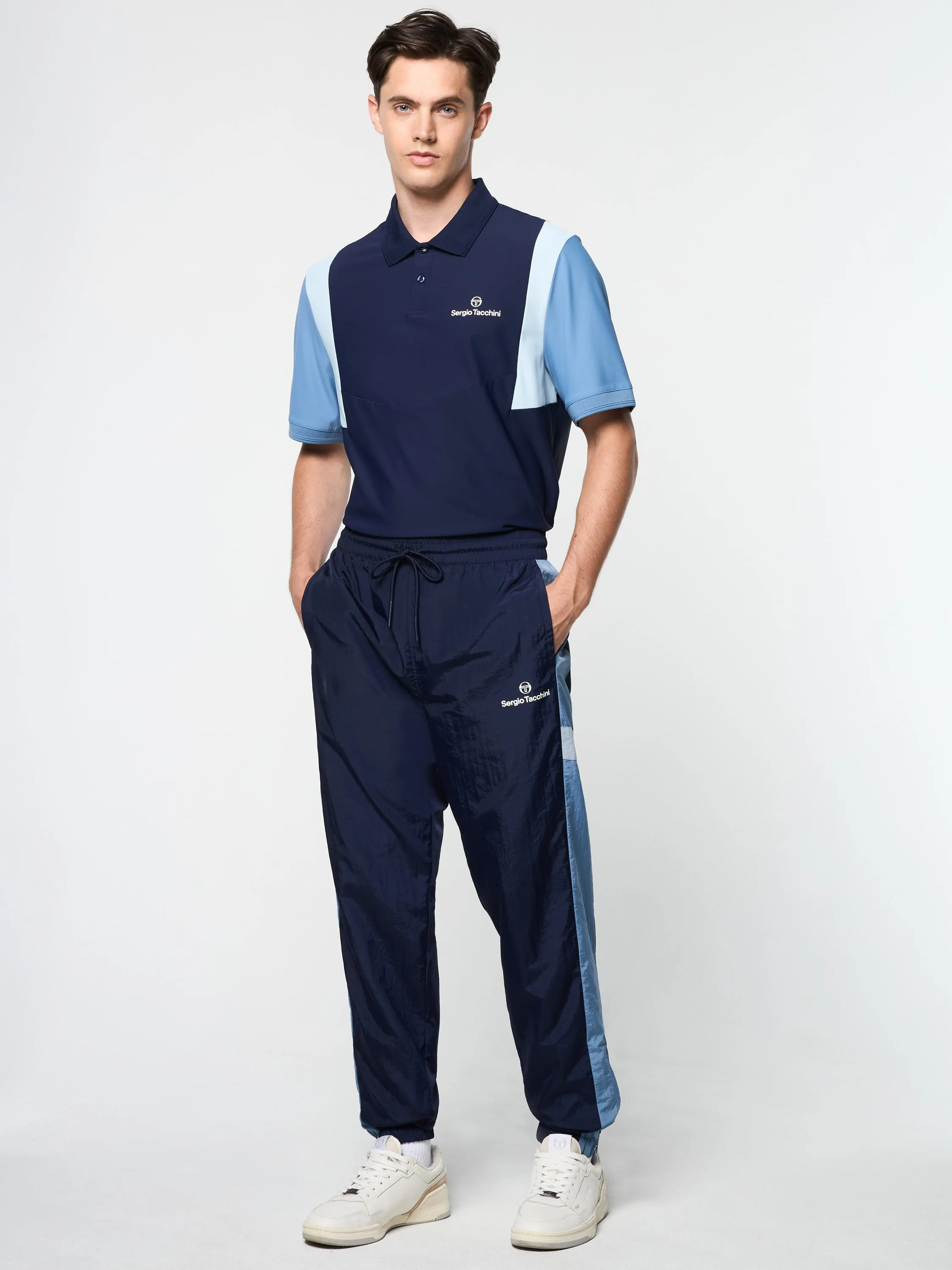 Angolo Track Pant- Maritime Blue