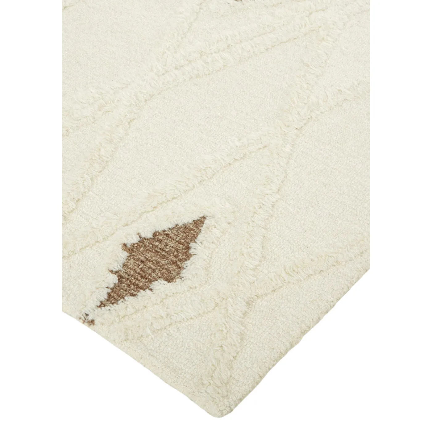 Anica Ivory Brown Rug