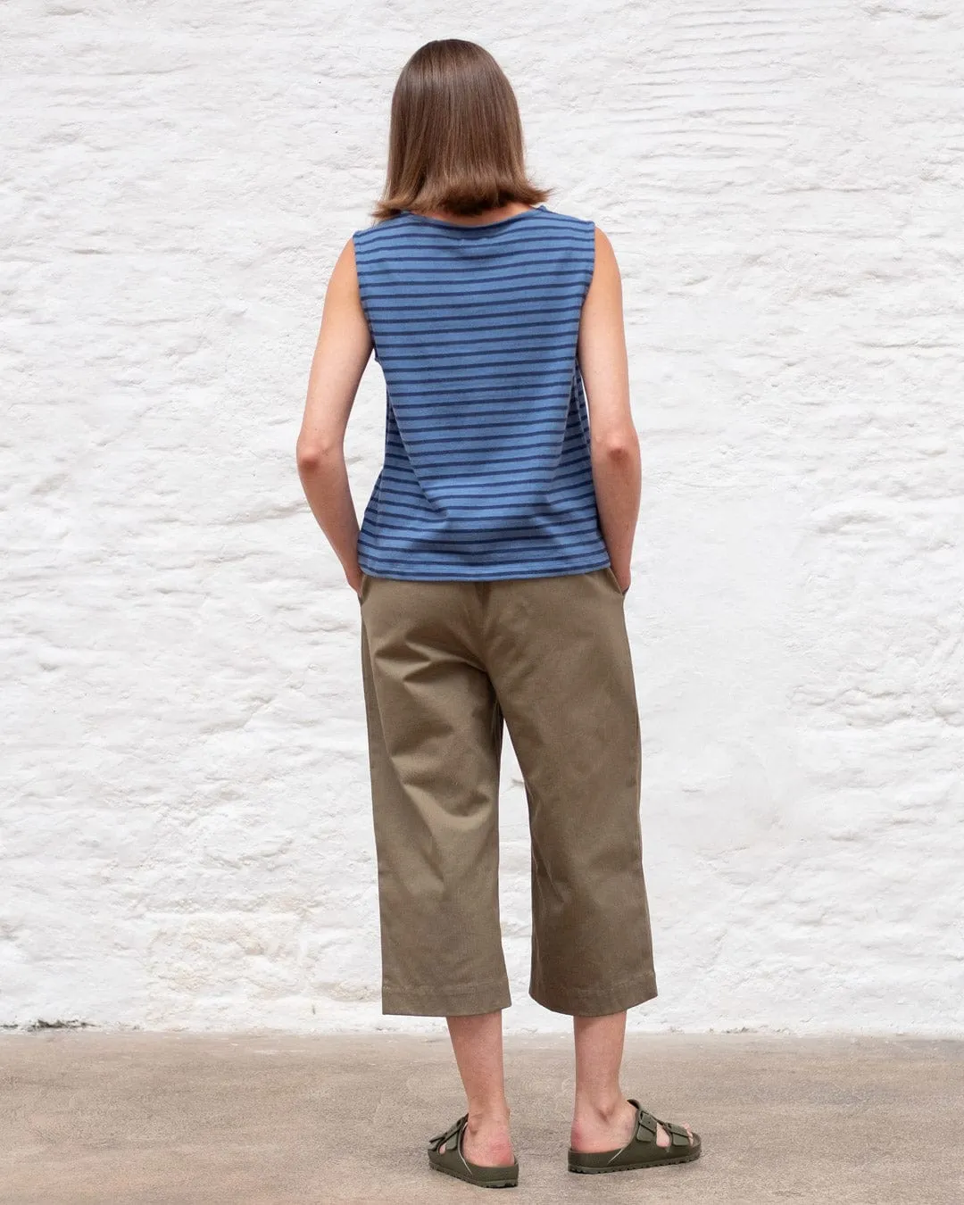 Anna Orgsnic Cotton Culottes | Olive