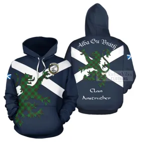 Anstruther Tartan Lion Rampant Hoodie Proudly Display Your Heritage with Alba Gu Brath and Clan Name