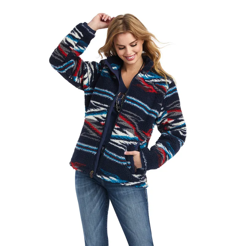 'Ariat' Women's Fleece Chimayo Jacket - Chimayo Jacquard Sherpa