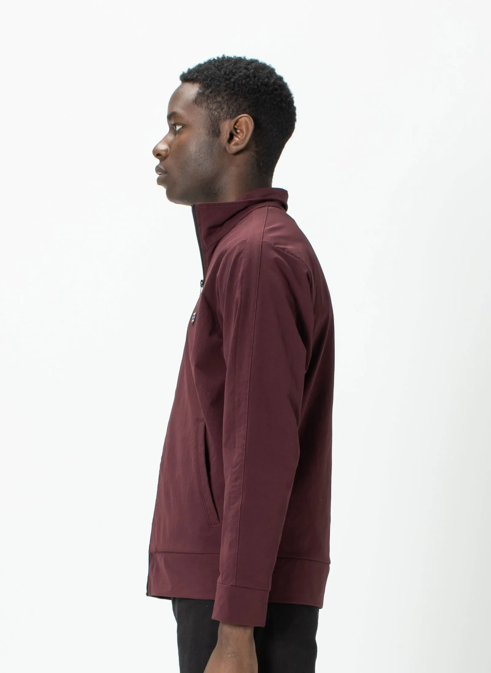 Badge Track Jacket Oxblood