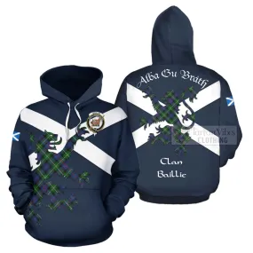 Baillie (Bailey) Tartan Lion Rampant Hoodie Proudly Display Your Heritage with Alba Gu Brath and Clan Name