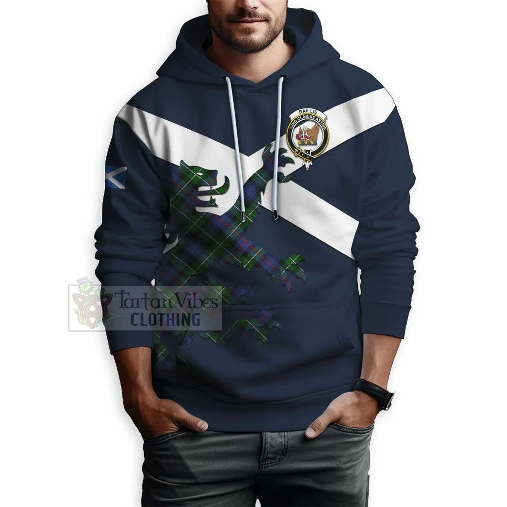 Baillie (Bailey) Tartan Lion Rampant Hoodie Proudly Display Your Heritage with Alba Gu Brath and Clan Name