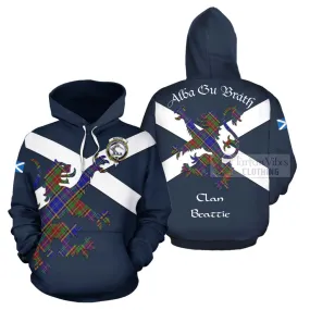 Beattie (Beatty) Tartan Lion Rampant Hoodie Proudly Display Your Heritage with Alba Gu Brath and Clan Name