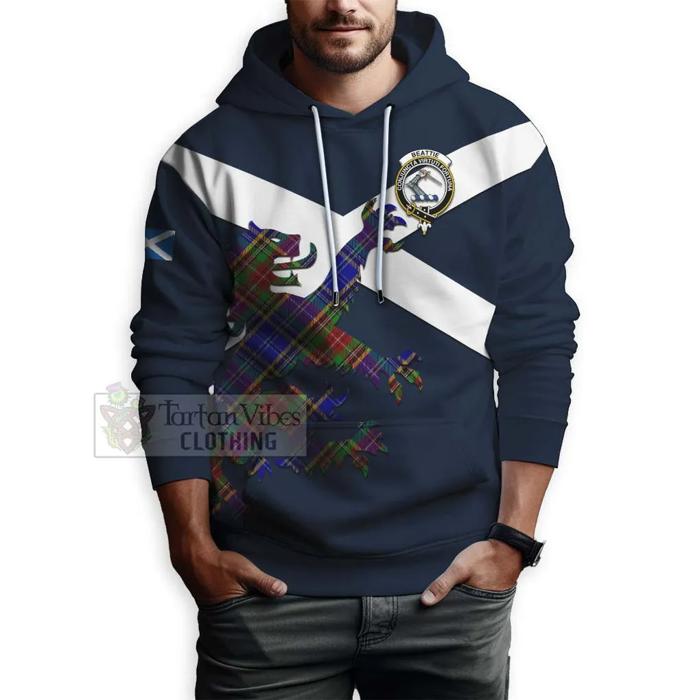 Beattie (Beatty) Tartan Lion Rampant Hoodie Proudly Display Your Heritage with Alba Gu Brath and Clan Name