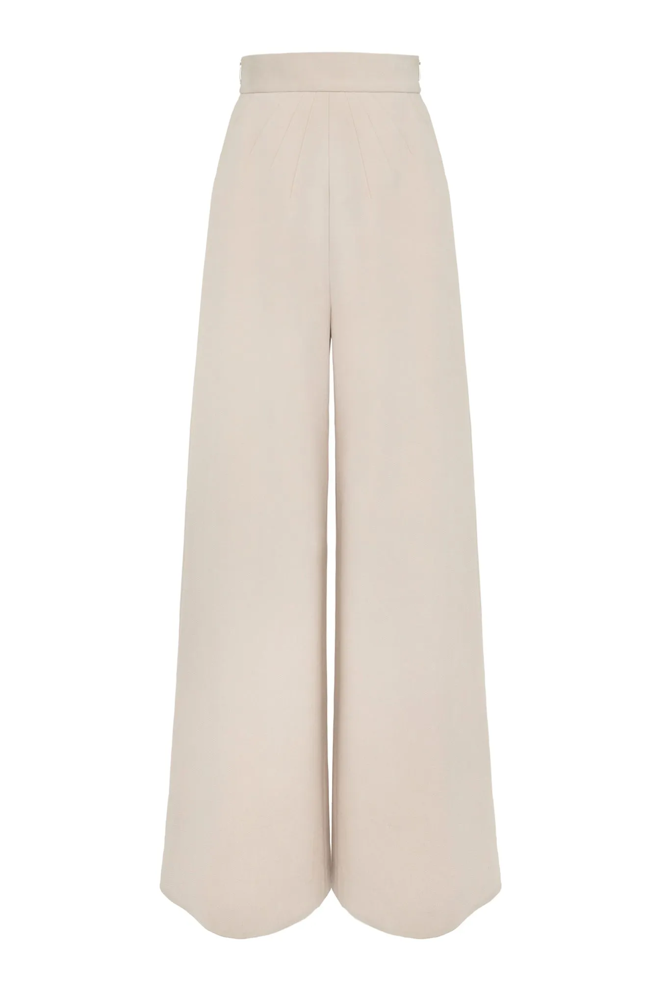 Beige Cotton Blend "Scopic" Trouser