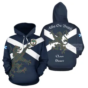 Bisset Tartan Lion Rampant Hoodie Proudly Display Your Heritage with Alba Gu Brath and Clan Name