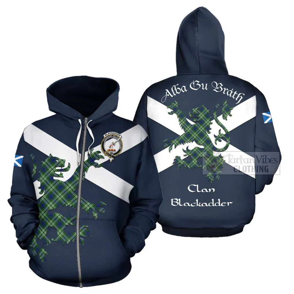 Blackadder Tartan Lion Rampant Hoodie Proudly Display Your Heritage with Alba Gu Brath and Clan Name