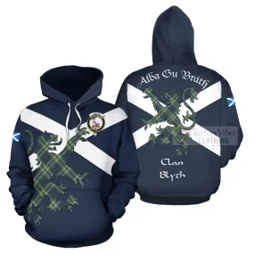 Blyth Tartan Lion Rampant Hoodie Proudly Display Your Heritage with Alba Gu Brath and Clan Name