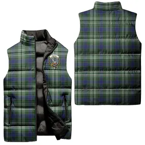 Blyth Tartan Sleeveless Puffer Jacket with Family Crest