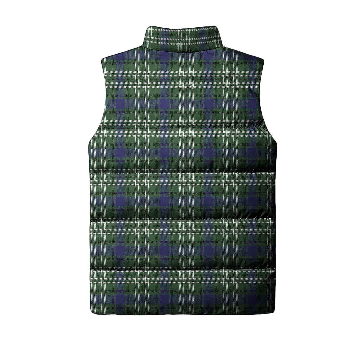 Blyth Tartan Sleeveless Puffer Jacket with Family Crest