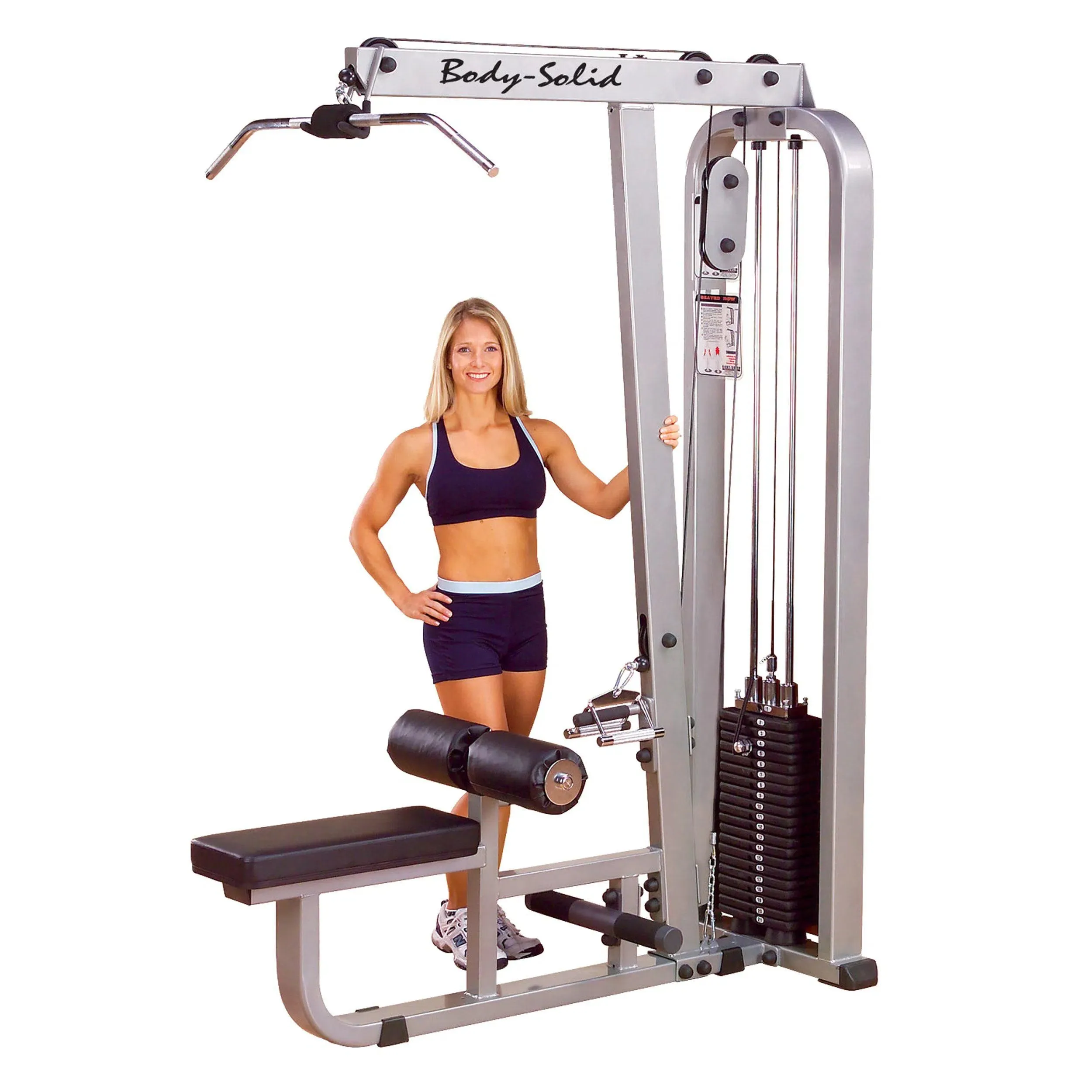 Body-Solid Pro Clubline Lat Pulldown and Row Machine (SLM300G)