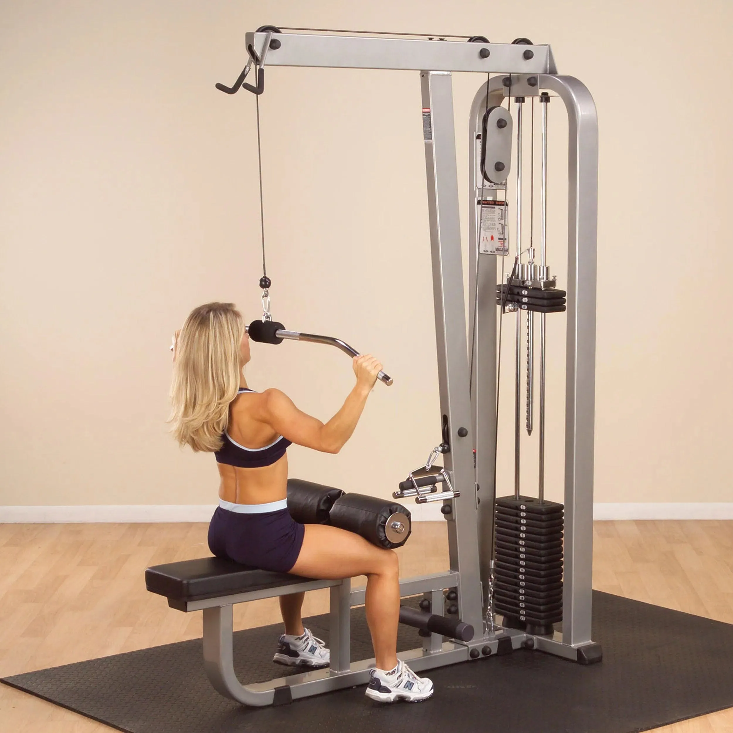 Body-Solid Pro Clubline Lat Pulldown and Row Machine (SLM300G)