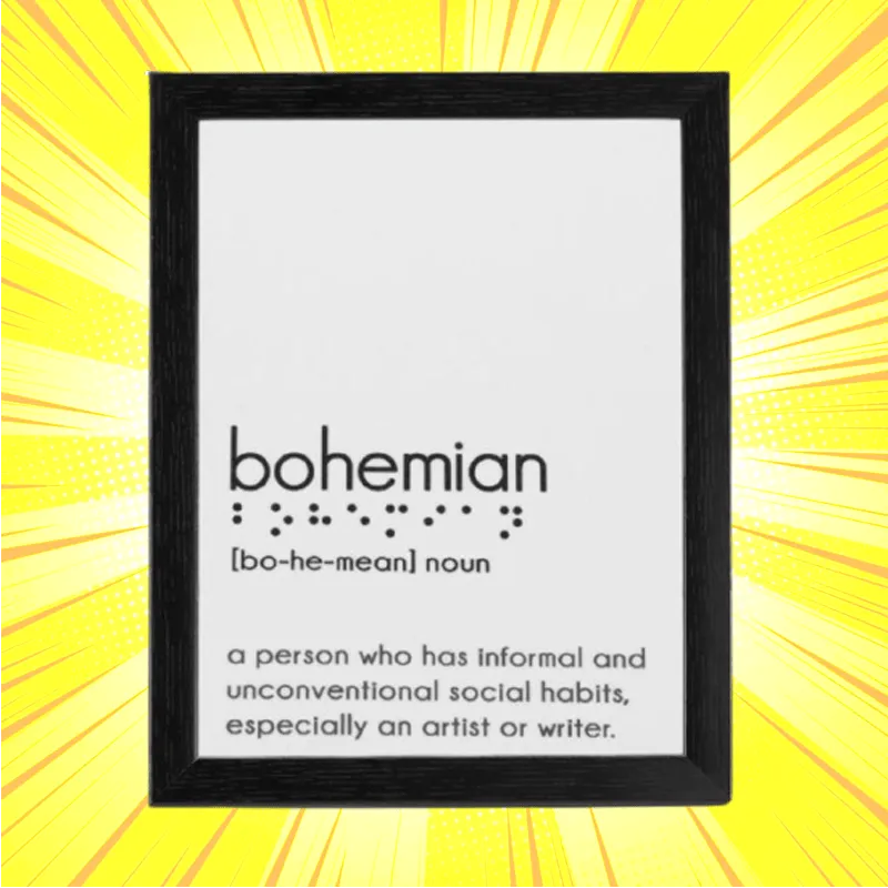 Bohemian Braille Frame