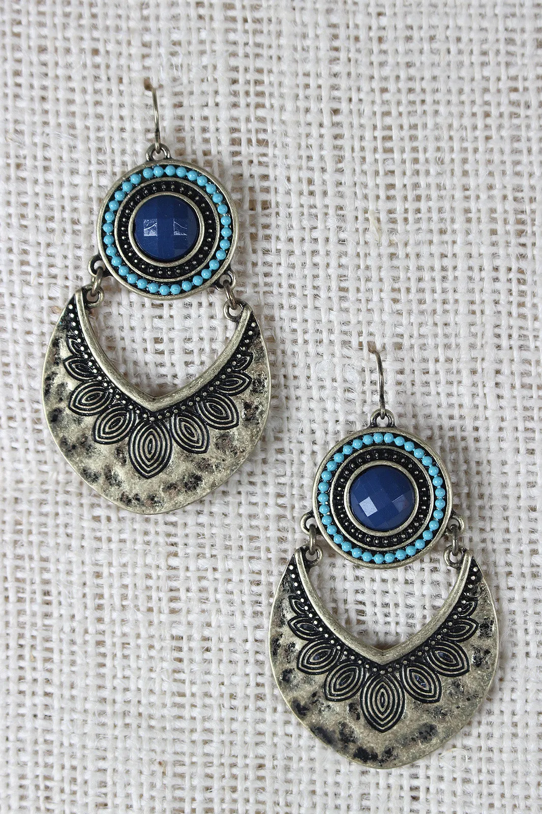 Bohemian Shield Dangle Earring