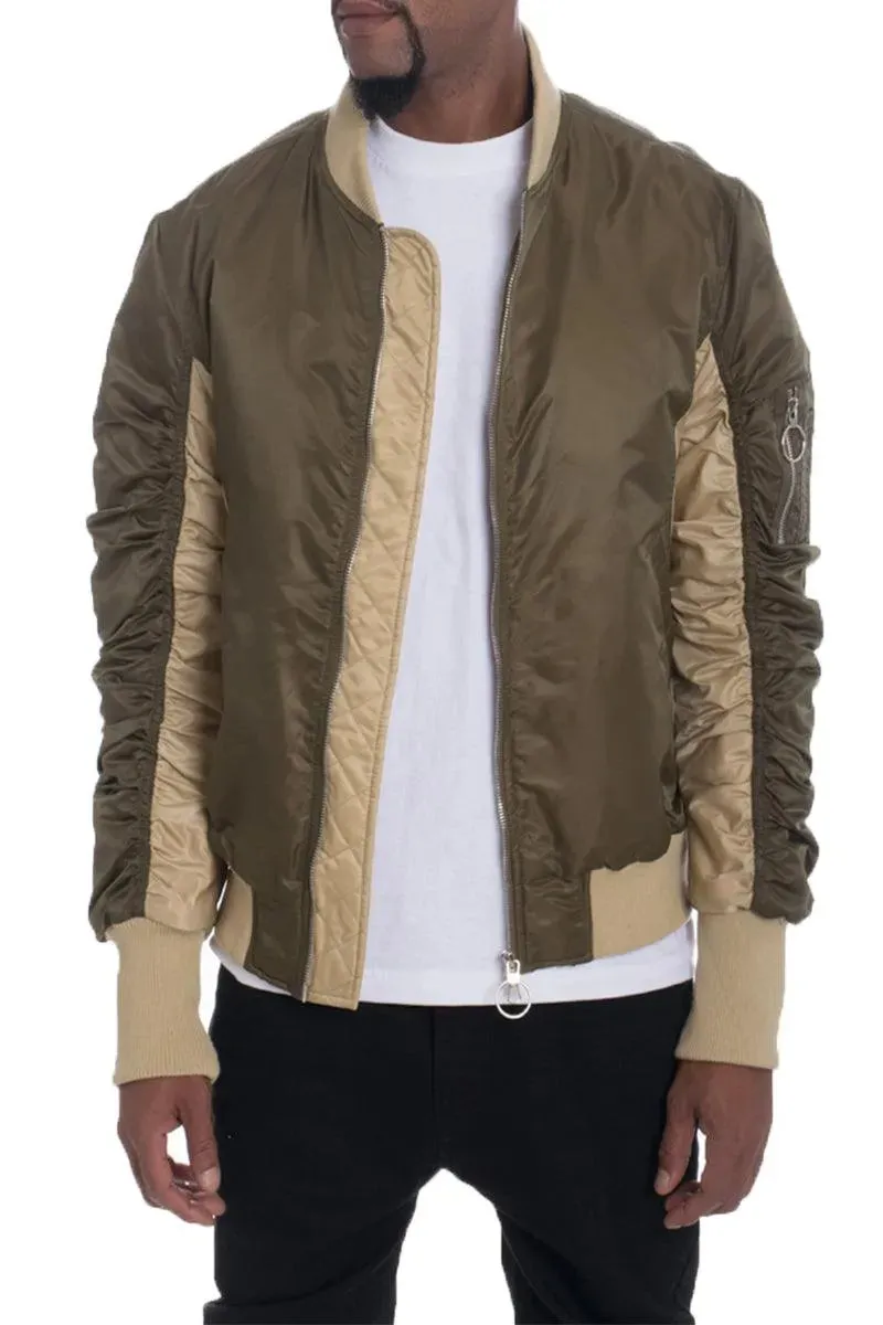 Bolden Dual Color Bomber Jacket