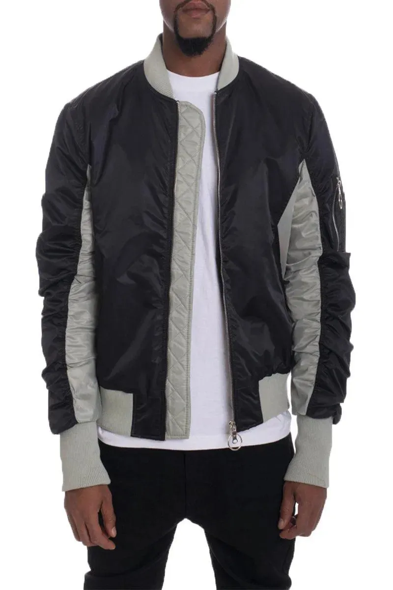 Bolden Dual Color Bomber Jacket