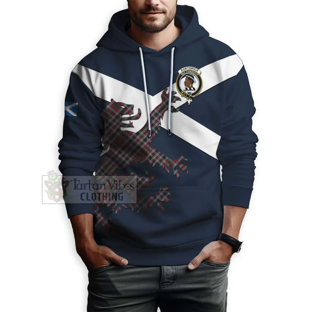 Borthwick Tartan Lion Rampant Hoodie Proudly Display Your Heritage with Alba Gu Brath and Clan Name