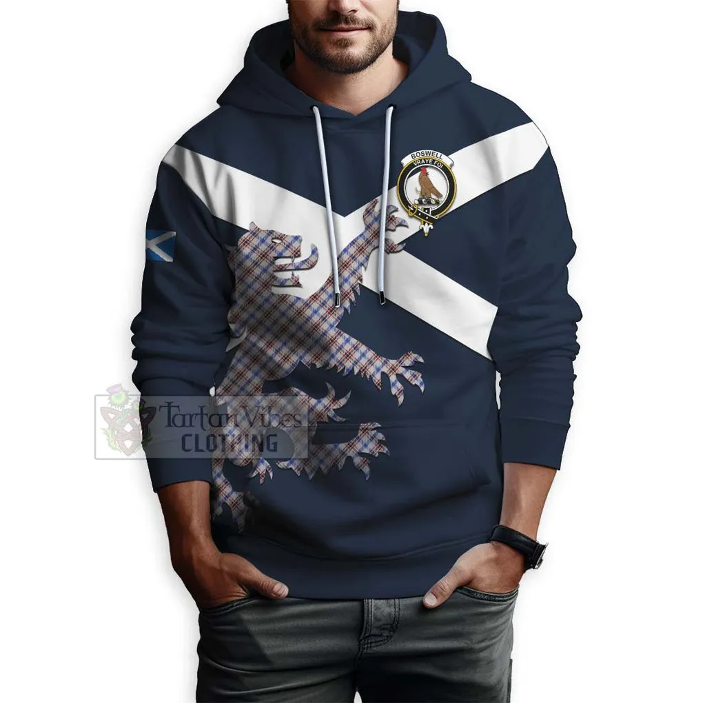 Boswell Tartan Lion Rampant Hoodie Proudly Display Your Heritage with Alba Gu Brath and Clan Name