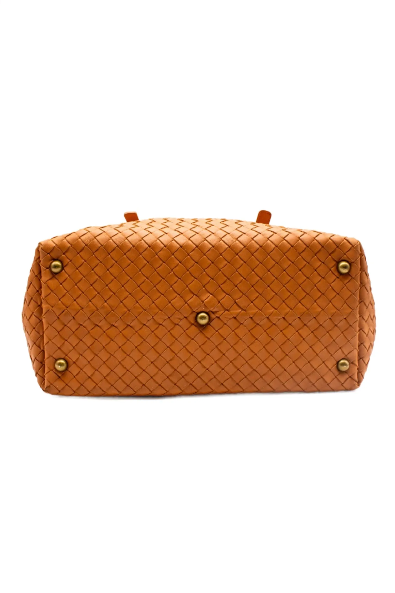 Bottega Veneta Duffle in Orange Leather Y2K