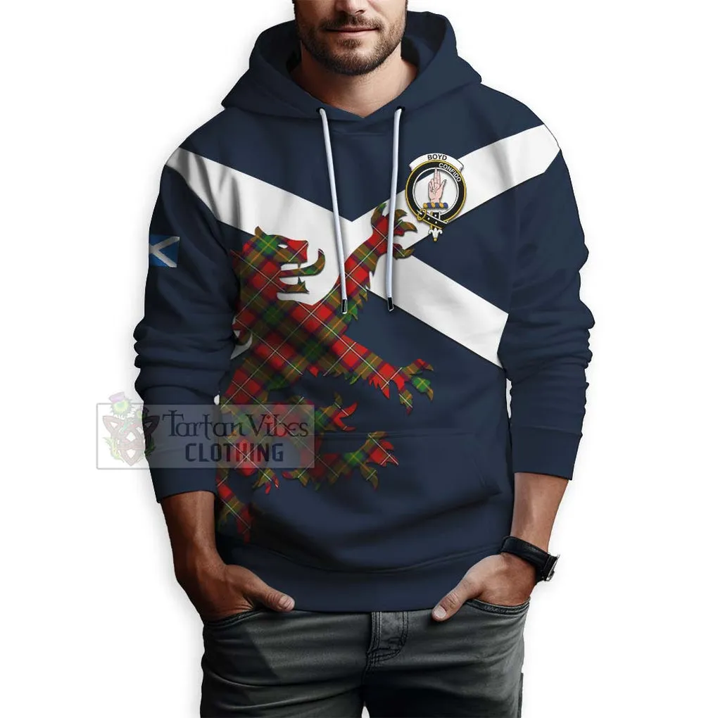 Boyd Tartan Lion Rampant Hoodie Proudly Display Your Heritage with Alba Gu Brath and Clan Name