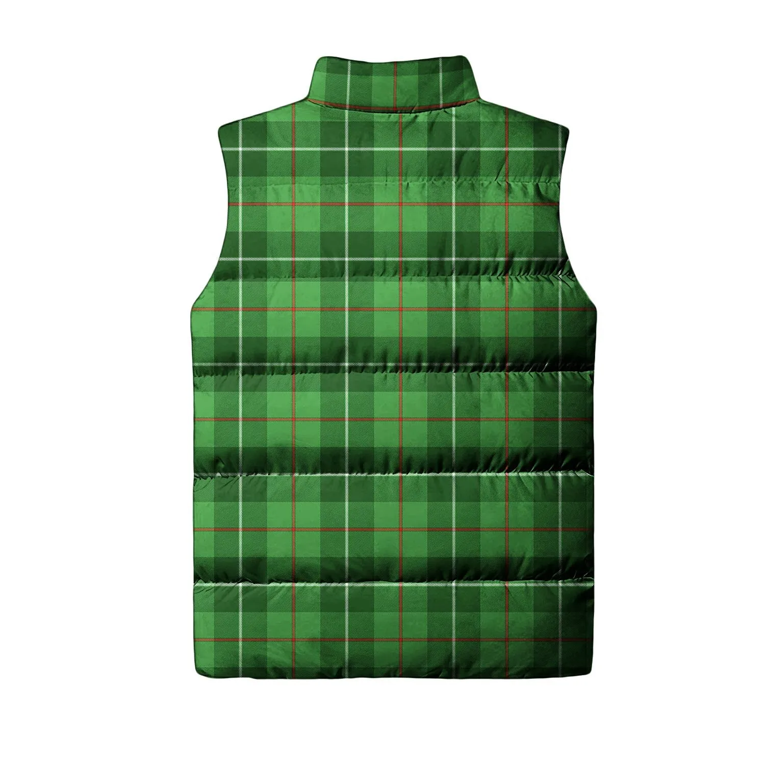 Boyle Tartan Sleeveless Puffer Jacket with Family Crest