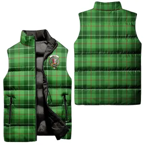 Boyle Tartan Sleeveless Puffer Jacket with Family Crest