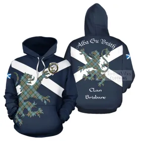 Brisbane Tartan Lion Rampant Hoodie Proudly Display Your Heritage with Alba Gu Brath and Clan Name