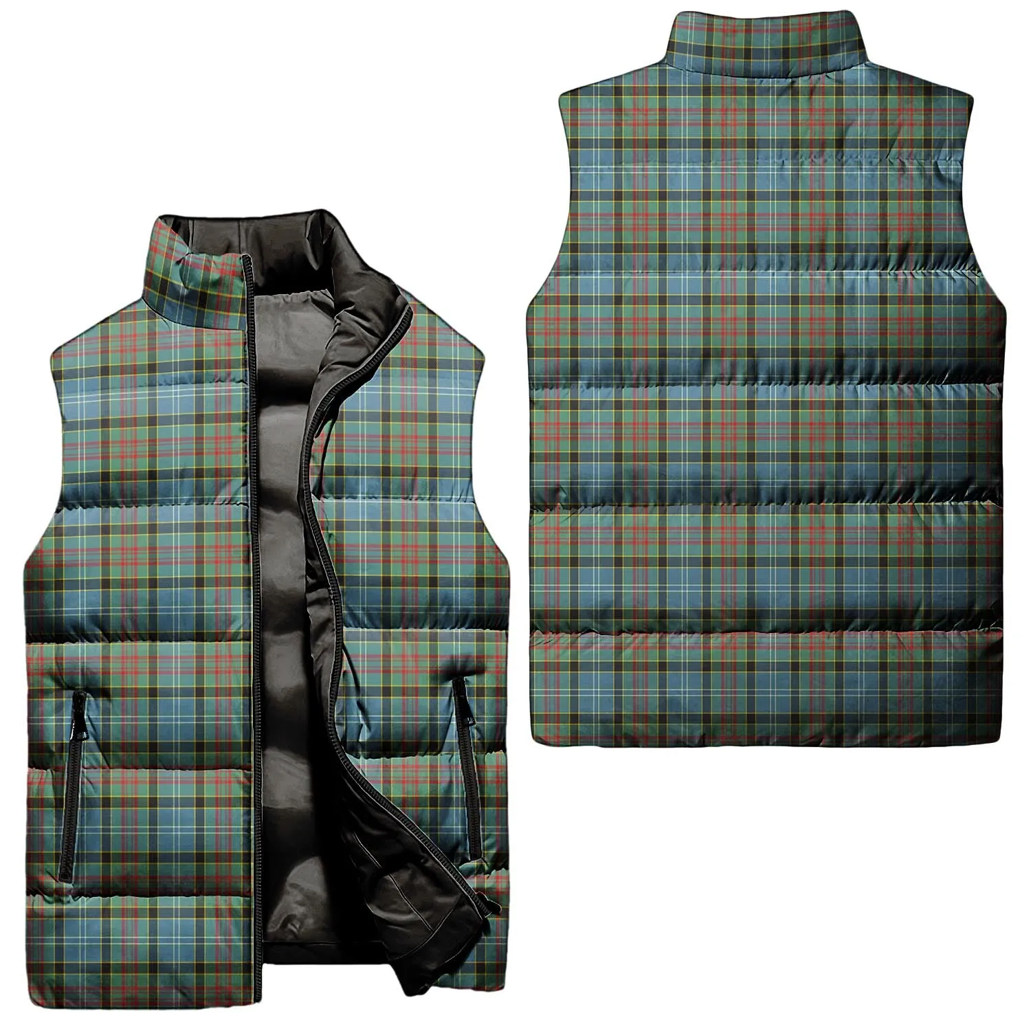 Brisbane Tartan Sleeveless Puffer Jacket