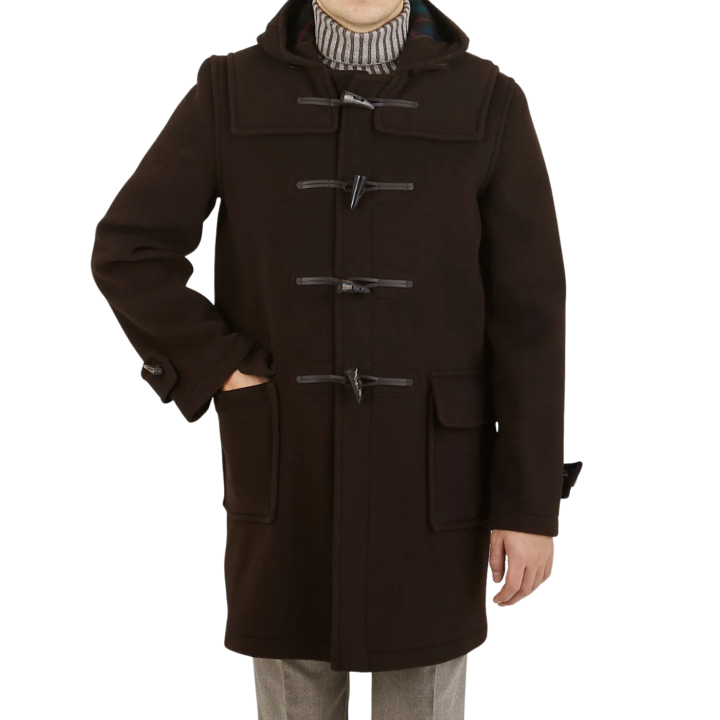 Brown Wool Morris Duffle Coat