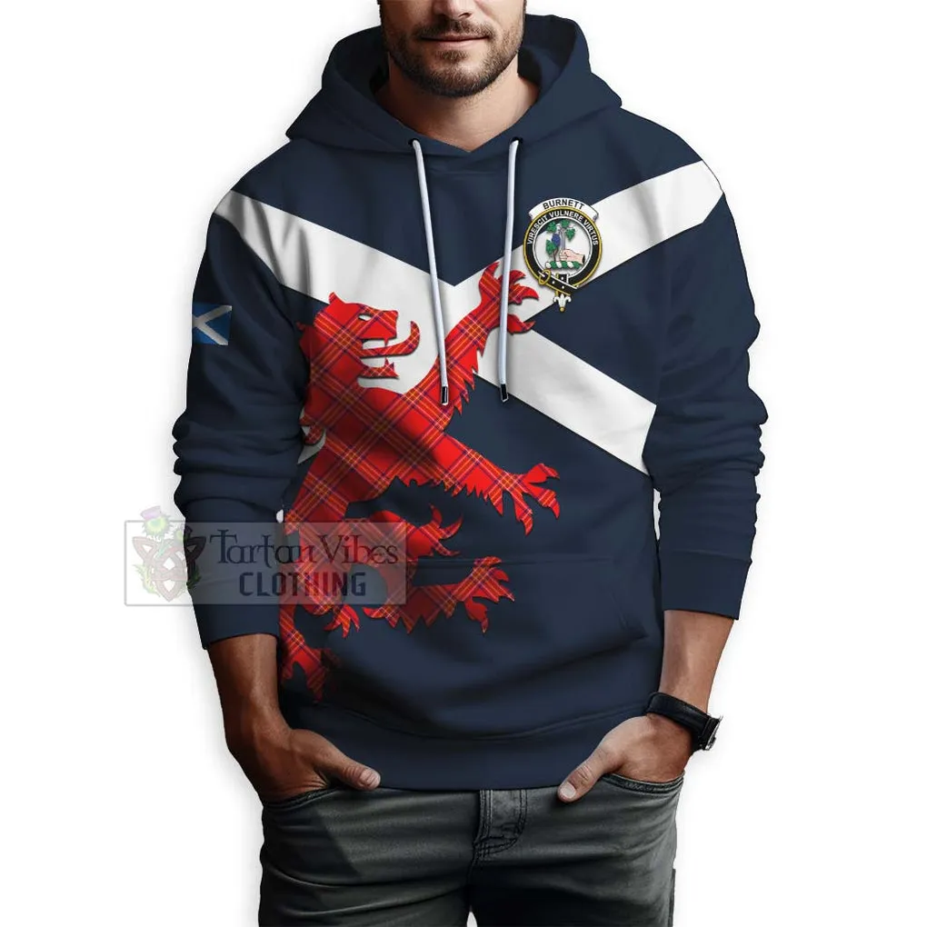 Burnett Tartan Lion Rampant Hoodie Proudly Display Your Heritage with Alba Gu Brath and Clan Name