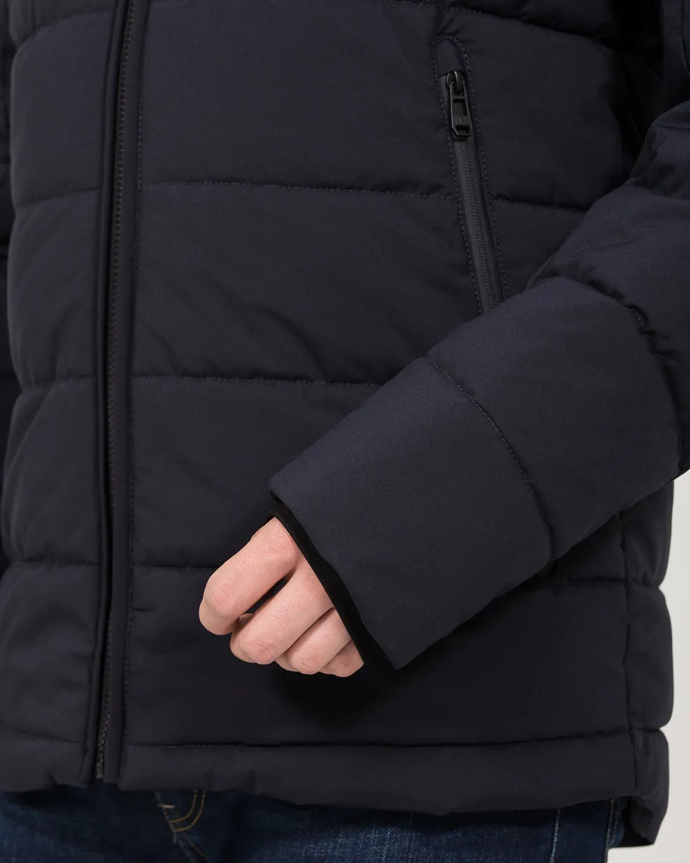 Cabano Tall Waterproof Puffer Jacket (navy)