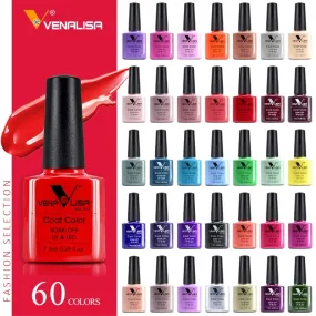 CANNI Nail Gel Polish High Quality Nail Art Salon Tips 60 Hot Sale Color 7.5ml VENALISA Soak off Organic UV LED Nail Gel Varnish