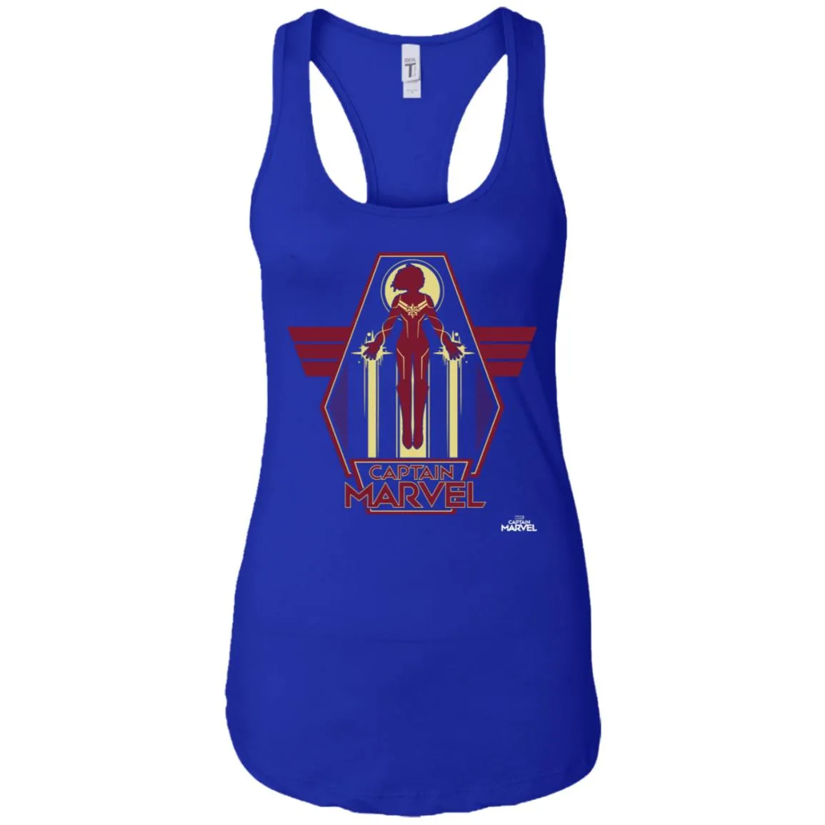 Captain Marvel Red Yellow Flight Powers Women Tank Top