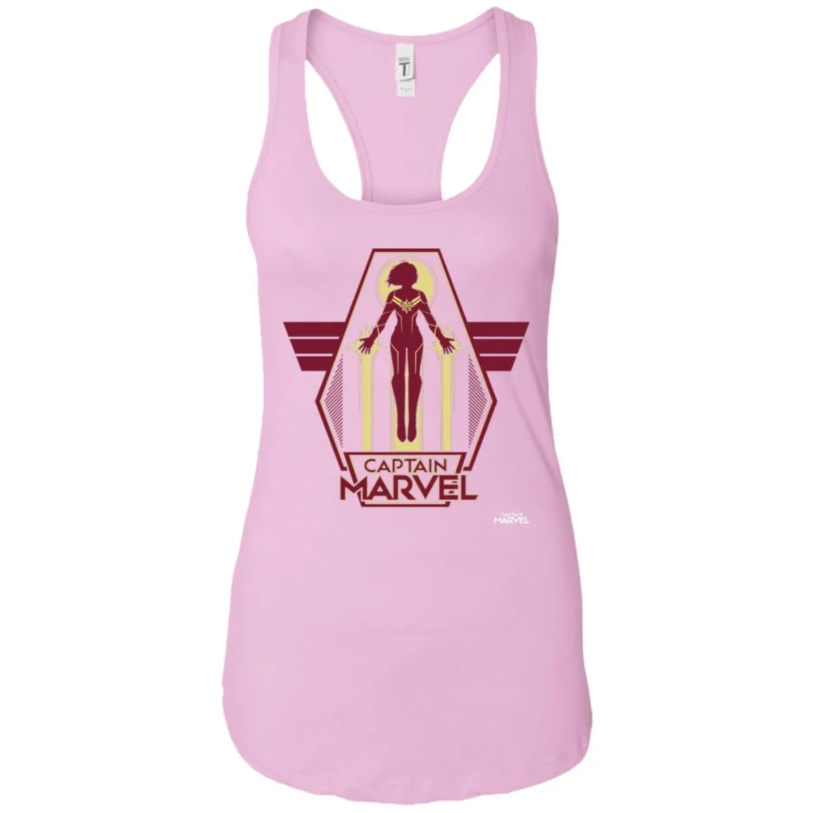 Captain Marvel Red Yellow Flight Powers Women Tank Top