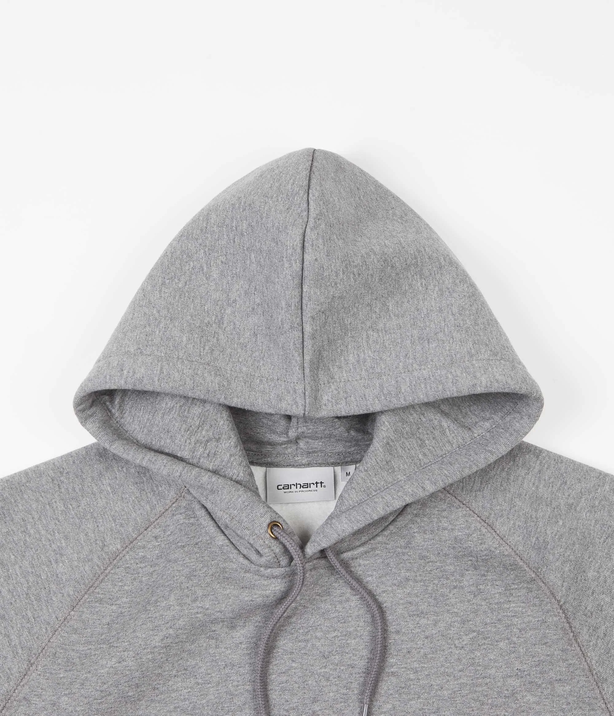 Carhartt Chase Hoodie - Dark Grey Heather / Gold