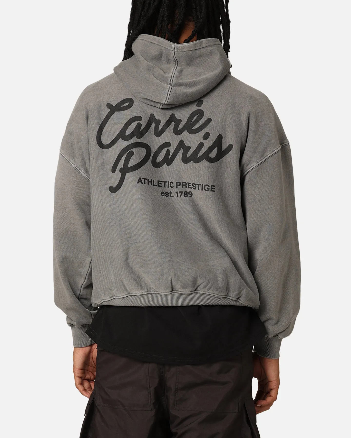 Carré Athletic Heritage Hoodie Washed Charcoal