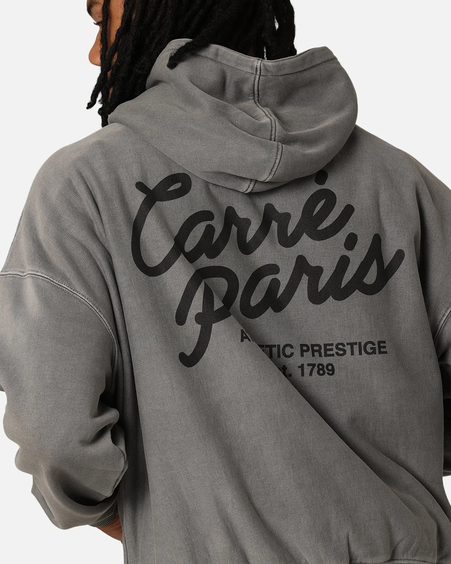 Carré Athletic Heritage Hoodie Washed Charcoal