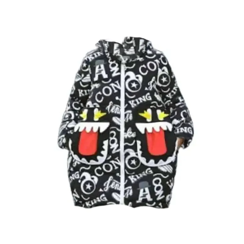 Cartoon Graffiti Padded Street Art Coat